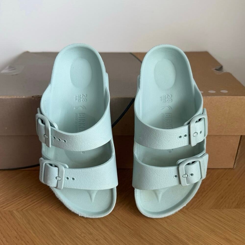Birkenstock ‘Mint’ Kids Slip On Slides Sandals- SZ 28 10 C